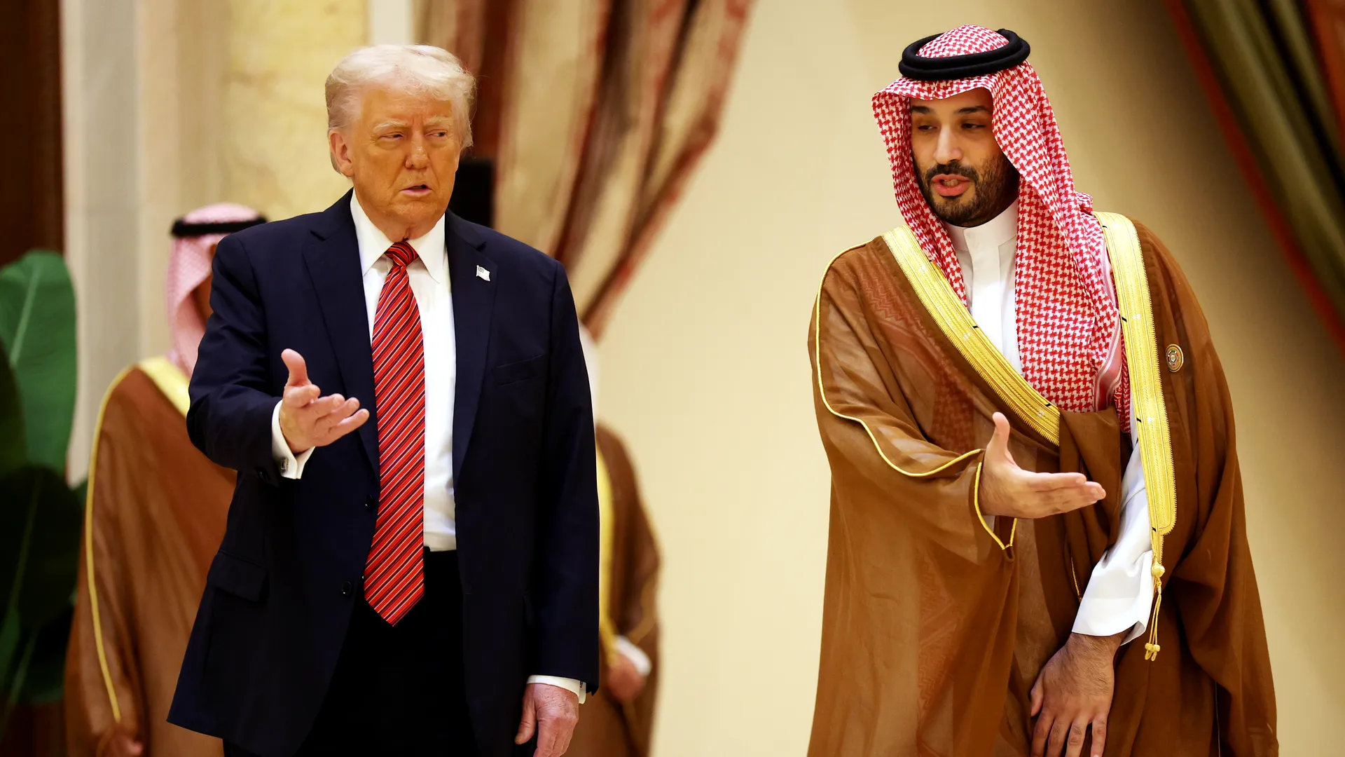 «Skup: Trump fortalte MBS at han forventer en Saudi–Israel-avtale nå som Gaza-krigen er over.»